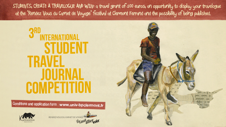 Blaise Pascal University release the 3rd international student travel journal competition